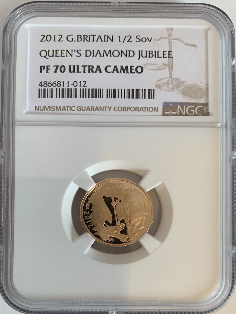 Great Britain 1987 1/2 Sovereign Gold NGC PF-69 